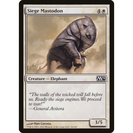 Mastodonte de siège - Foil