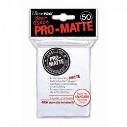 Ultra Pro - Pro-Matte Standard Deck Protectors 50ct Sleeves - White