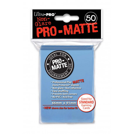 Ultra Pro - Pro-Matte Standard Deck Protectors 50ct Sleeves - Light Blue