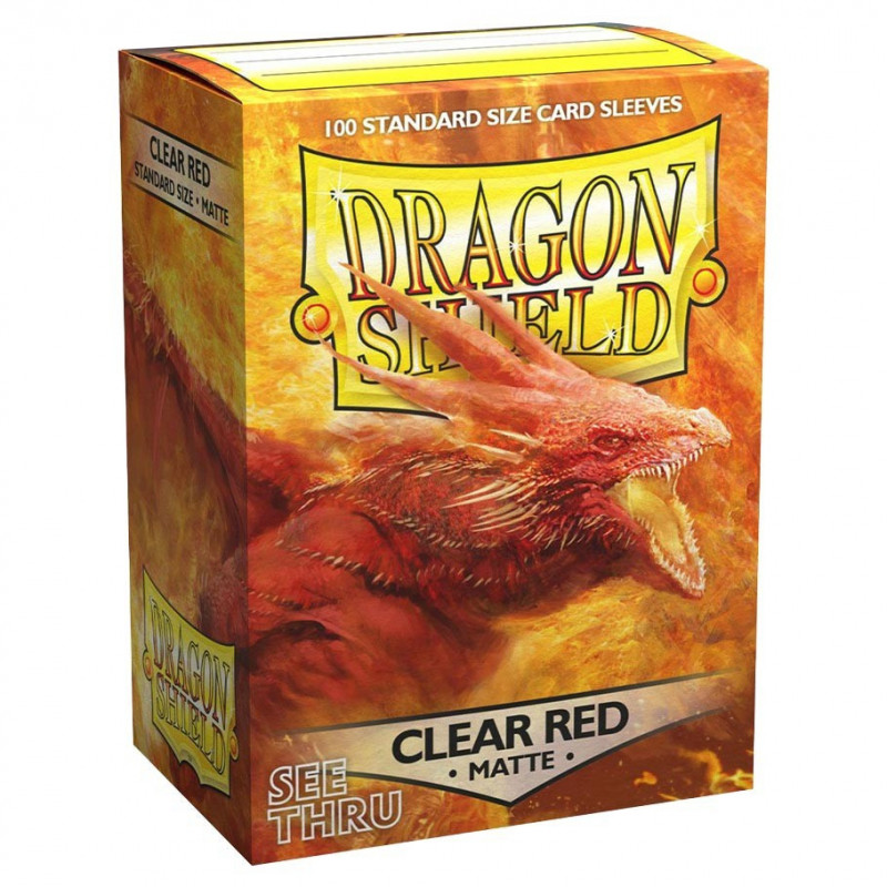 Dragon Shield - Matte 100 Sleeves - Clear Red 'Ignicip ...