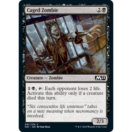 Eingesperrter Zombie - Foil