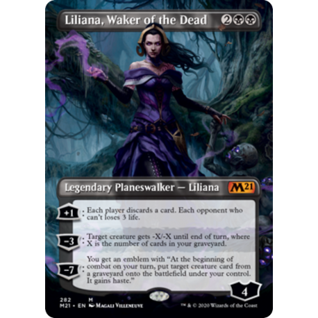 Liliana, Waker of the Dead (Borderless) - Foil