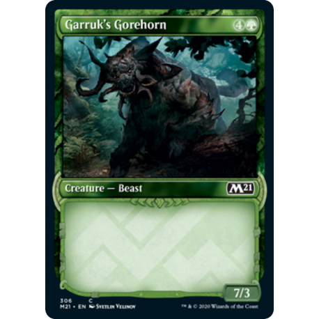 Garruk's Gorehorn (Showcase) - Foil