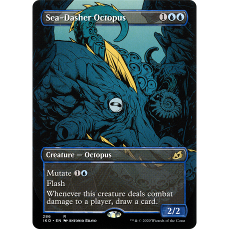 Sea-Dasher Octopus (Borderless) - Foil