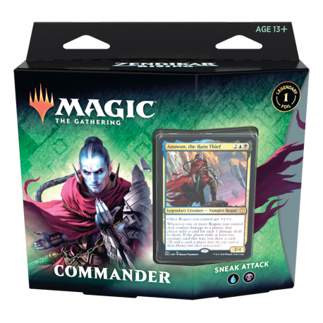 Mtg Zendikar Rising Commander Deck Sneak Attack Factory Sealed English New Sealed Magic The Gathering Booster Packs Fzgil Toys Hobbies