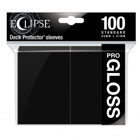 Ultra Pro - Eclipse Gloss 100 Sleeves - Jet Black
