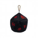 Ultra Pro - Dungeons & Dragons D20 Plush Dice Bag - Black and Red