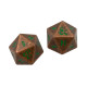 Ultra Pro - Dungeons & Dragons Heavy Metal D20 Dice Set - Feywild Copper and Green