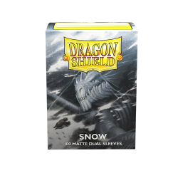 Dragon Shield - Dual Matte 100 Sleeves - Snow