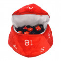 Ultra Pro - Dungeons & Dragons D20 Plush Dice Bag - Red and White