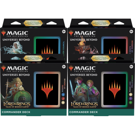 The Lord of the Rings: Tales of Middle-earth - Commander Decks Set (4 Decks)