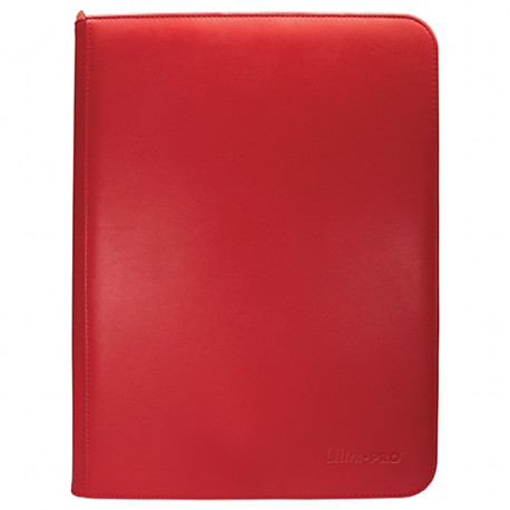 Ultra Pro - Vivid 9-Pocket Zippered PRO-Binder - Red