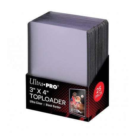 Ultra Pro - Super Clear Premium Toploader (25x) - Black Border