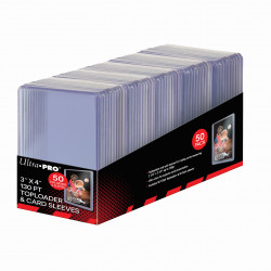 Ultra Pro - Super Thick 130pt Toploaders & Thick Card Sleeves Combo (50x)