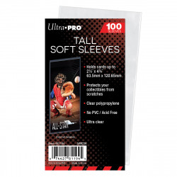 Ultra Pro - 2-1/2" x 4-3/4" Tall Card Soft Sleeves (100x)