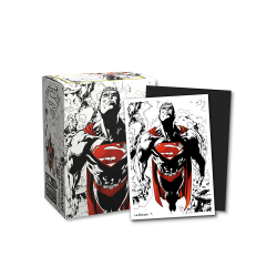 Dragon Shield - Matte Dual Art 100 Sleeves - Superman Core (Red/White)