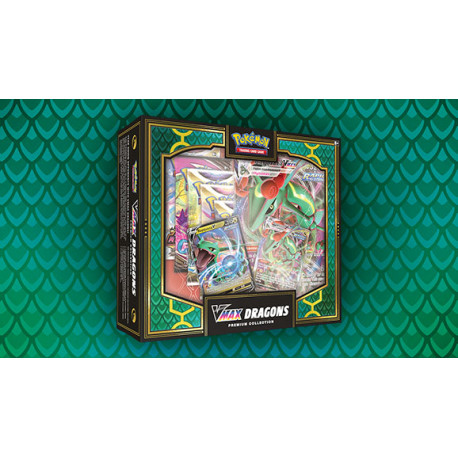 Pokémon TCG Reprints Rayquaza In VMAX Dragons Premium Collection, rayquaza  shiny vmax 