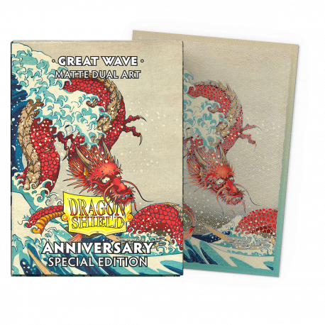 Dragon Shield - Dual Matte Art 100 Sleeves - Great Wave