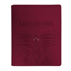 Ultra Pro - Duskmourn 9-Pocket Premium Zippered PRO-Binder - Creepy Leather-Bound Set Symbol