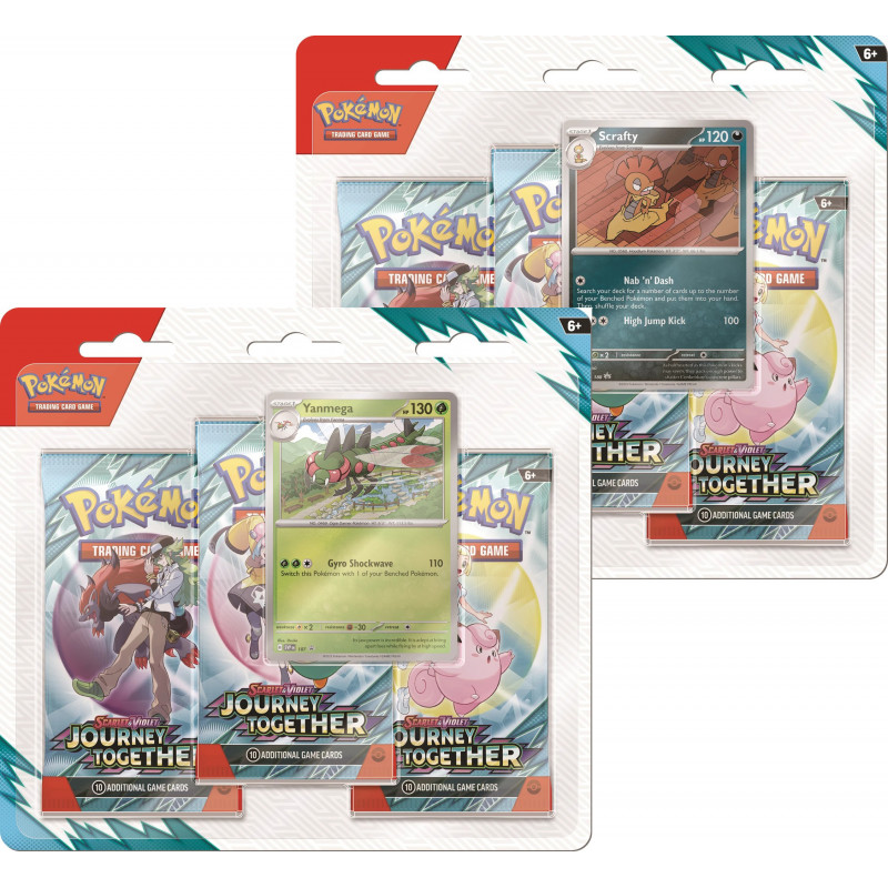 thumbnail interactive-video image 1 of Pokemon Journey Together SV09 3-Pack Blister (Set Of 2) – Factory Sealed 1 of 2