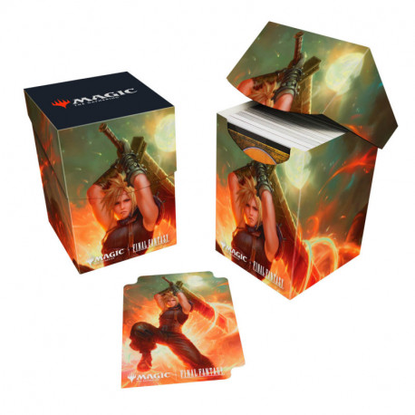 Ultra Pro - Magic: The Gathering - FINAL FANTASY 100+ Deck Box - Cloud, Ex-SOLDIER