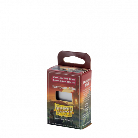 Dragon Shield - Clear/Non-Glare Board Game Sleeves - European Mini