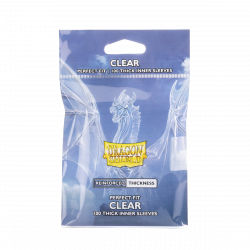 Dragon Shield - Perfect Fit Thick Inner 100 Sleeves - Clear