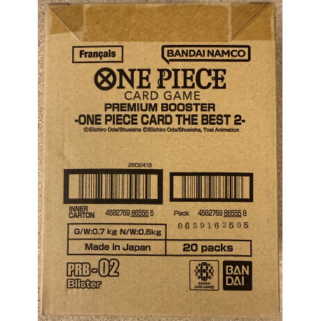 One Piece Card Game - The Best Vol.2 PRB-02 - Blister Premium Booster Display (20 Packs)
