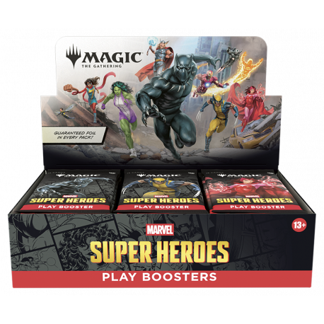 Marvel Super Heroes - Play Booster Display