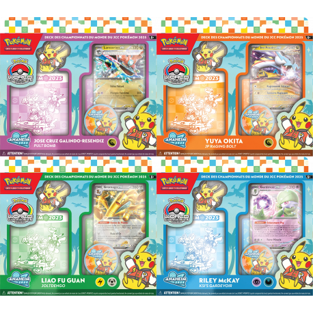 Pokemon - Decks des Championnats du Monde 2025 - Set (4 Decks)